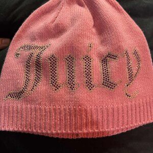 Juicy Couture Pink Bling Beanie